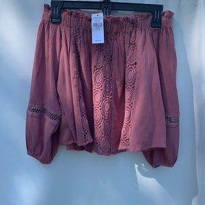 Pink, Off the Shoulder Top